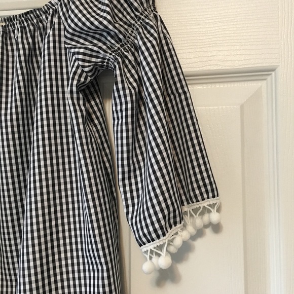 Black and white Pom Pom dress - Picture 3 of 3